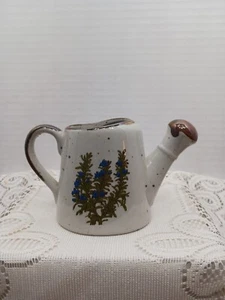 Regadera de cerámica moteada vintage de cerámica artística Takahashi - Imagen 1 de 8