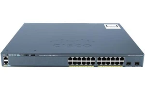 CISCO - WS-C2960X-24PD-L - Catalyst 2960-X 24 GigE PoE 370W, 2 x 10G SFP+, LAN B - Photo 1/3