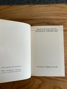 I GRANDI DELLA LETTERATURA 41 NOVELLE ESEMPLARI MIGUEL DE CERVANTES SAAVEDRA - Picture 1 of 12