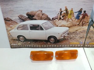 FIAT 850 BERLINA/ SPECIAL DEL 68 FANALI ANTERIORI DX E SX ARANCIO CATALUX - Imagen 1 de 3