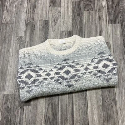 Suéter tejido blanco manga larga cuello redondo ABERCROMBIE para niño talla 9/10 Foto 1 de 4