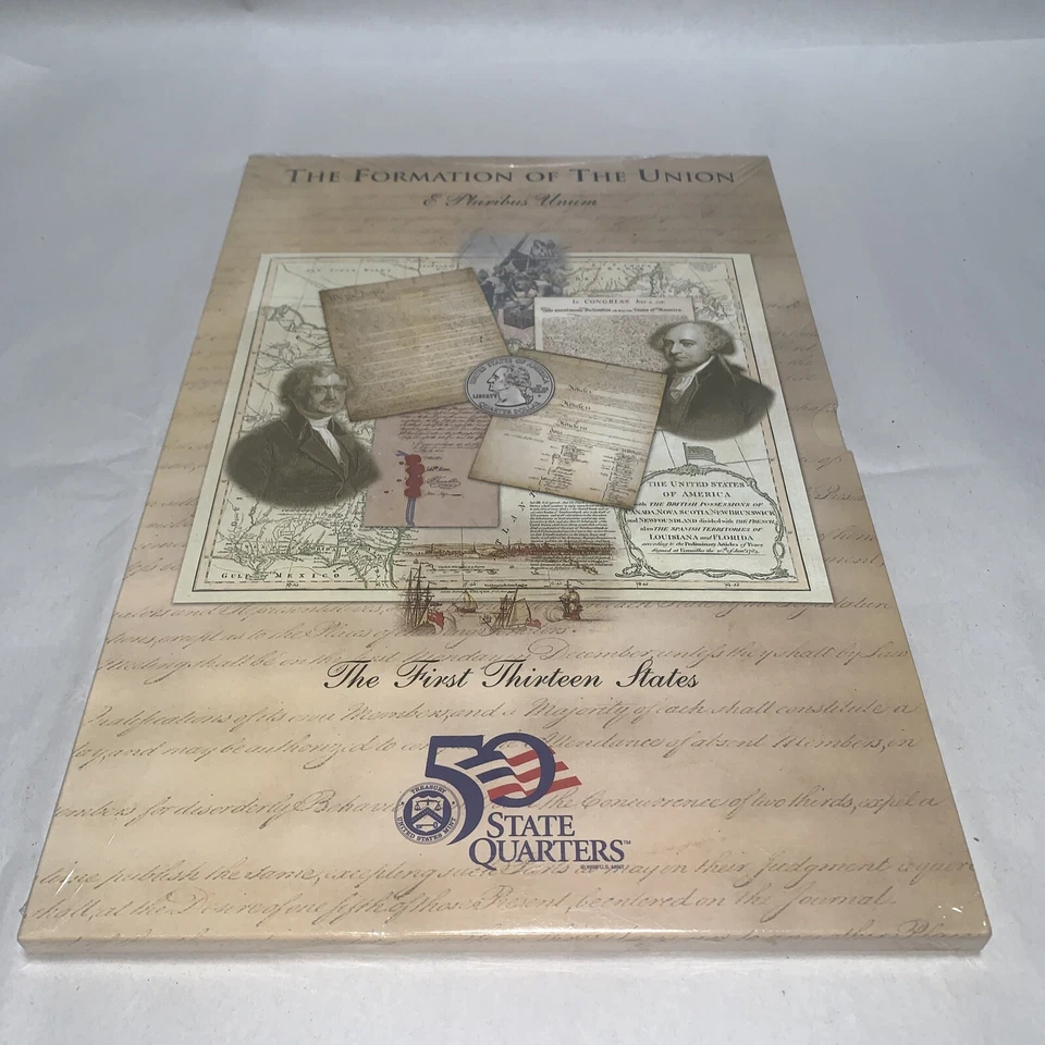The First 13 States with 26 mint uncirculated Quarters US Mint Set- P & D Sealed - Image 1 of 4