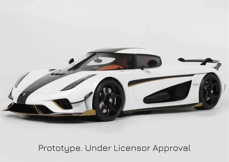 GT Spirit - 1:18 Koenigsegg Regera Record White 2023 (GT913) — 第 1/1 张图片