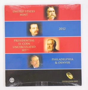 Juego de monedas presidenciales de $1 2012-P/D sin circular Arthur Cleveland - Imagen 1 de 2