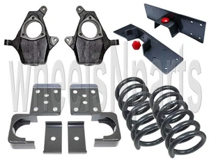 4"/6" Drop Kit Spindles Springs Flip Notch For 99-06 Chevy Silverado 1500 V8 2wd - Picture 1 of 24