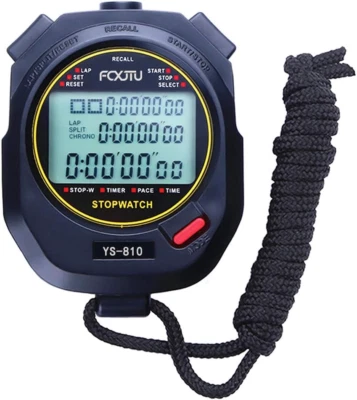 TIMYI FCXJTU Digital Sports Stopwatch Timer 10/100 Lap Split Memory Stopwatch Calendar