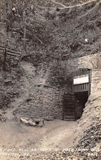 UPICK Postcard Old and New Entrance to Mark Twain Cave Hannibal Missouri RPPC