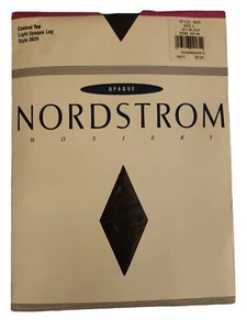 Nordstrom Opaque Size C Jet Black Style 3820 Hosiery NEW - Picture 1 of 3