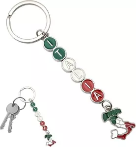 Portachiavi Italia nazionale italiana bandiera tricolore souvenir porta chiavi - Bild 1 von 5
