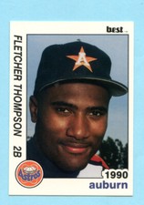1990 Minor League Cards  #18 Fletcher Thompson - Auburn Astros
