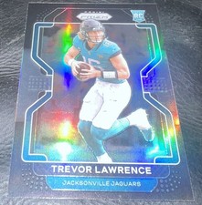 2021 PANINI CHRONICLES TREVOR LAWRENCE PRIZM BLACK SILVER PRIZM ROOKIE #PB-1