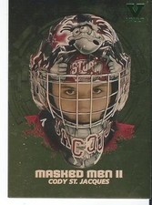 2015-16 ITG Final Vault Between the Pipes Masked Men II CODY ST JACQUES Gold