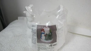 CREATIVE CRAFTS READY TO PAINT SNOWMAN TREE CANDLE HOLDER CALIFORNIA CREATIONS - Picture 1 of 5