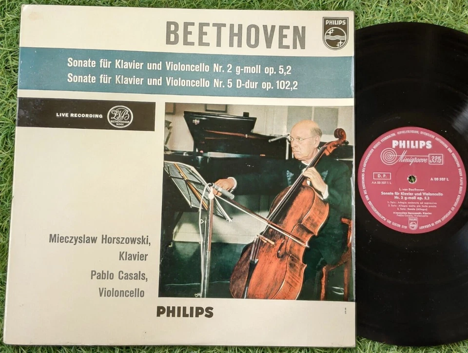 Beethoven - Cello Sonatas Nos. 2&5 Casals Horszowski Live Philips Minigroove NM- - Image 1 of 1