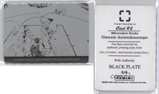 2021 Photogenic With Authority Printing Plate Black 1/1 Giannis Antetokounmpo #2
