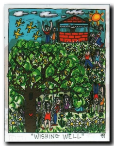 James Rizzi "WISHING WELL" Magnet / Magnetico Dopo Costruzione 3D Del 1989 - Bild 1 von 1