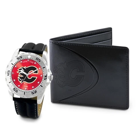 NHL Calgary Flames Mens Watch and Wallet Set Style GC4808 $120.90 Cover