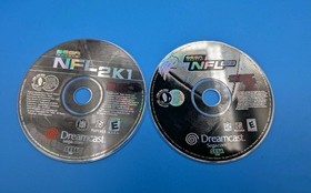 Lot of 2 NFL Dreamcast Games - NFL 2k1 2k2 Disc Only Tested
