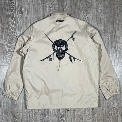 STUSSY x NEIGHBORHOOD Boneyards Coaches Jacket TAN, SMALL - Image 1 of 4