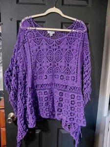 Catherines Damen Übergröße durchbrochener Fransen Staubtuch 2x/3x - Bild 1 von 7