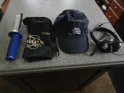 Pacote de acessórios para detector de metais – Kit – Fones de ouvido brancos, bolsa, tampa e ferramenta de escavação - Imagem 1 de 4