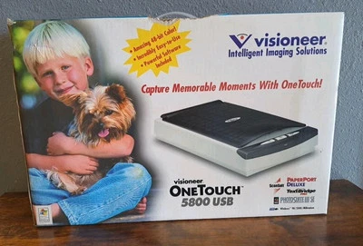 NIB 5800 Flatbed Scanner OneTouch 48-Bit Color, Photo Suite III SE-USB-Visioneer - Image 1 of 3