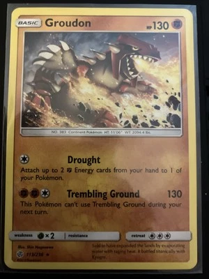 Groudon 113/236 Sm-Cosmic Eclipse Regular - Image 1 of 2