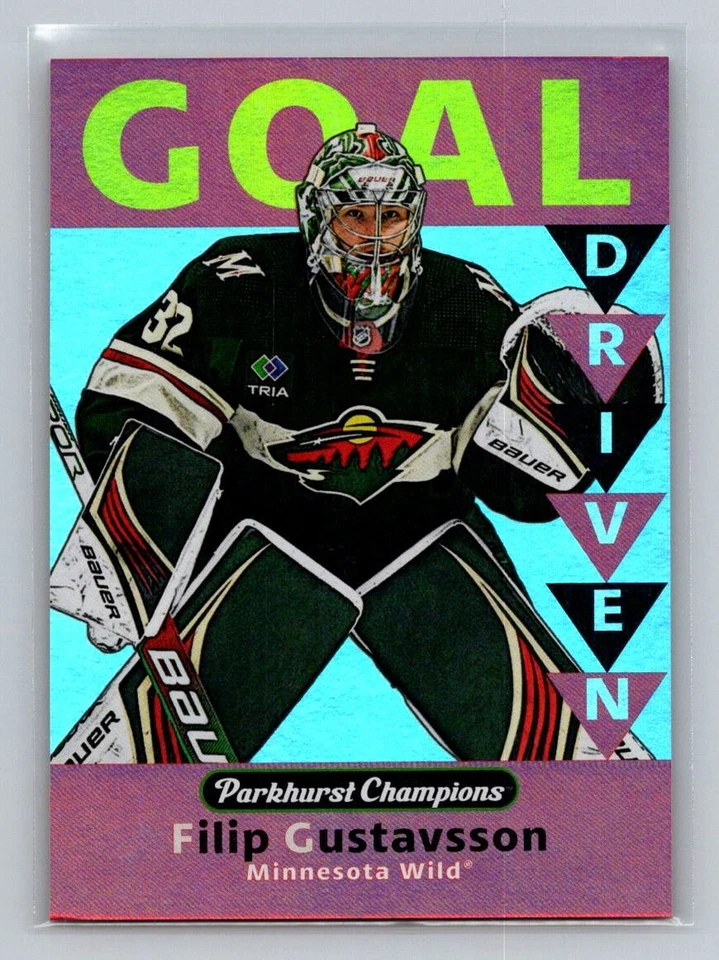 2023-24 Upper Deck Parkhurst Champions - Goal Driven Filip Gustavsson #GD-30 - Image 1 of 2