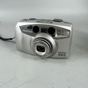 Pentax Espio 105s 35mm Point & Shoot Film Camera, Silver - Tested - Picture 1 of 10