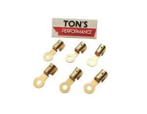 6 clips de extremos de cable de bujía de latón terminales de anillo de crimpado Maytag Briggs Hit & Miss - Imagen 1 de 6