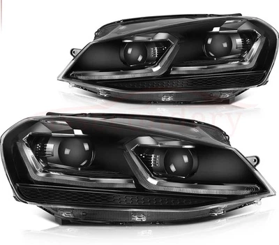 Pair Headlights Assembly For 2012-2018 Volkswagen Golf 2017-2018 Golf Alltrack Foto 1 de 4