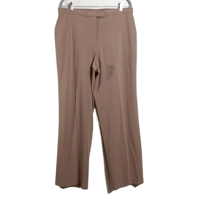 Pantalones de vestir Stonebridge para mujer 16 tostados relajados rectos oficina carrera trabajo ropa Foto 1 de 4