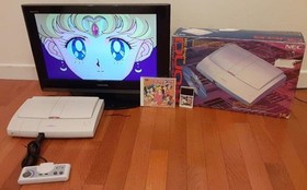 NEC PC Engine Duo-R Console Tested Working with 2 Games Bundle Japan