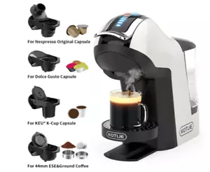 Kotlie Multi Capsule Coffee Machine 19 Bar 5 in 1 White Edition Model EM-308A - Picture 1 of 7