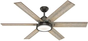 Hunter 70" Noble Bronze 6 Blade LED Light Wall Control Ceiling Fan - Picture 1 of 1