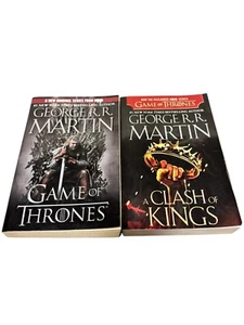Game of Thrones A Clash of Kings Lot of 2 Trade Paperback 2011 George RR Martin - Picture 1 of 6