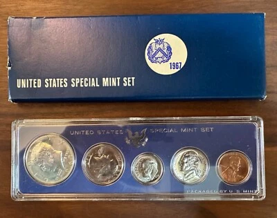 1967 US Mint Special Mint Set - 5 Coins w/ Original Box - Image 1 of 4