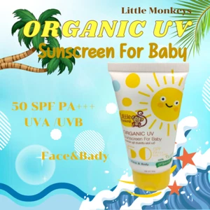 ORGANIC UV Sunscreen For Baby Face & Body 50 SPF PA+++ UVA/UVB 50 g. Thailand - Picture 1 of 17
