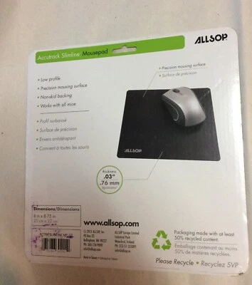 Allsop Accutrack Slimline Mouse Pad, Graphite, - Image 1 of 4