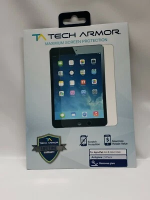 Tech Armor HD Clear Screen Protector for Apple iPad mini/mini 2/mini 3 Pack Of 3 - Image 1 of 4
