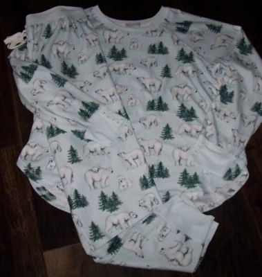NUEVO CON ETIQUETAS PJ Salvage Azul Hielo OSOS POLARES Conjunto de Pijama/Salón Polar Térmico XL BOTONES Foto 1 de 4