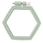 Brand New Embroidery Hoop DIY Plastic Easy To Adjust Hexagon Embroidery