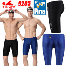 FINA APPROVED YINGFA MEN'S 9205 RACING TRAINING JAMMERS SWIMMING TRUNKS ALL SIZE