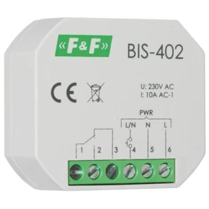 elektronischer Stromstoßschalter Schließer für Unterputz Einbau BIS-402 230V 10A - Picture 1 of 1