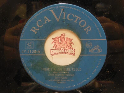 Perry Como – There's A Big Blue Cloud / No Boat Like A Rowboat, 45 RPM VG+ (27H) - Image 1 of 2