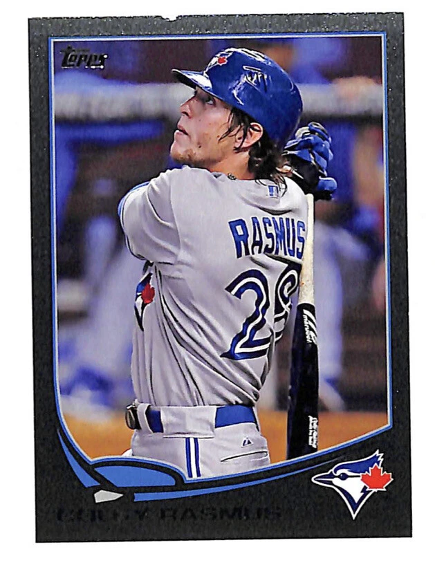 2013 Topps #68 Colby Rasmus 59/62 BLACK parallel card Blue Jays - Top Edge Wear - Image 1 of 1