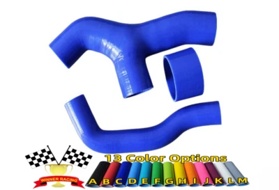Fit SUBARU IMPREZA WRX GDA/GGA EJ20 2000-2005 SILICONE INTERCOOLER HOSE Blue - Image 1 of 4