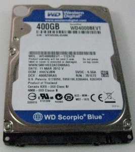 Error Western Digital 400GB HD SMART *¡ENVÍO GRATUITO! - Imagen 1 de 1