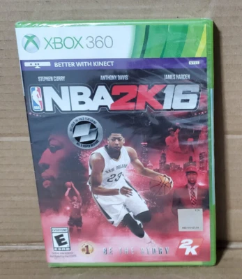 NBA 2K16 (Microsoft Xbox 360, 2015) Anthony Davis cover Factory Sealed - Image 1 of 4