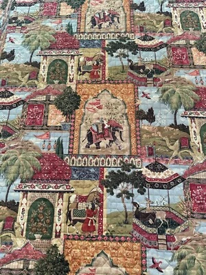 Noble Excelencia Reina o Edredón Completo y Shams Escenas Indias Persas Foto 1 de 4